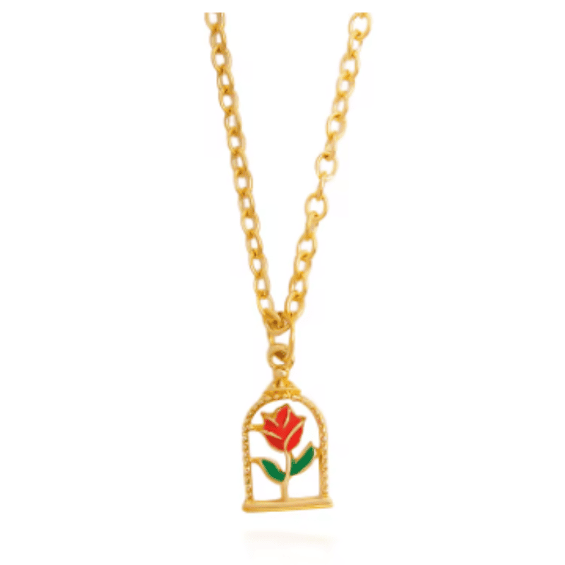 Beauty and the Beast Enchanted Bloom Necklace