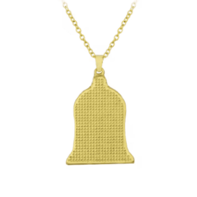 Beauty and the Beast Enchanted Rose Dome Necklace