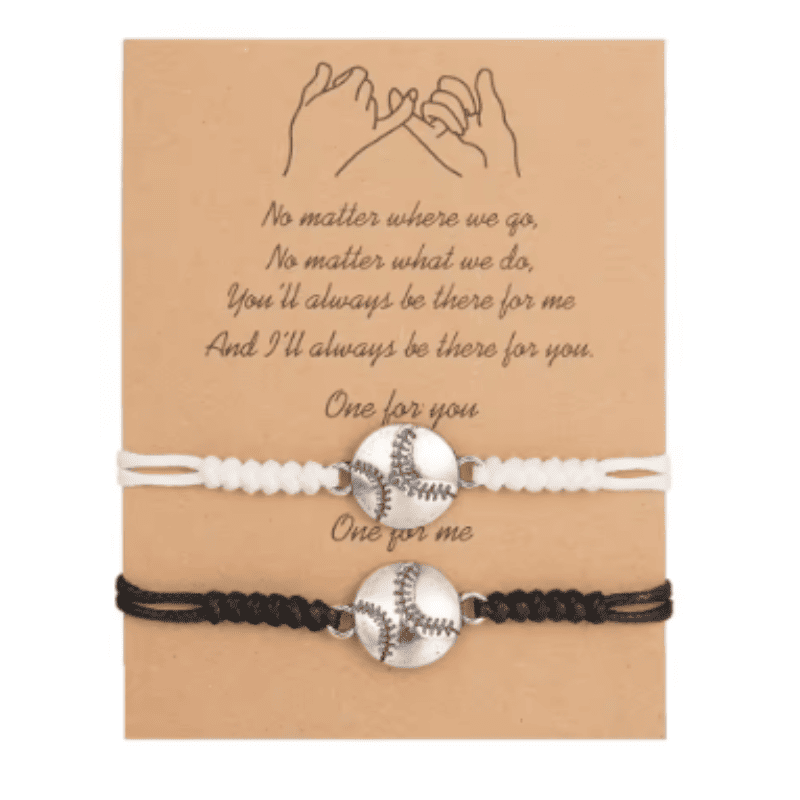 Eternal Bond Baseball Bracelet Set
