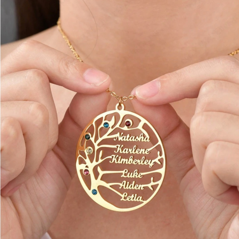 Family Tree Necklace  Oscar Willow & Co   