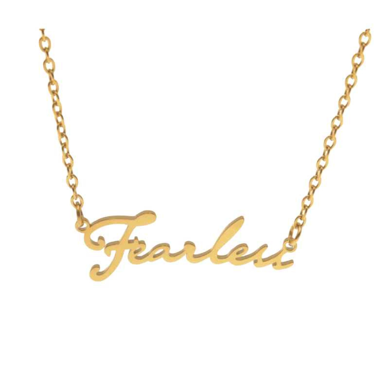 Taylor Swift inspired 'Fearless' Necklace  Oscar Willow & Co Gold  