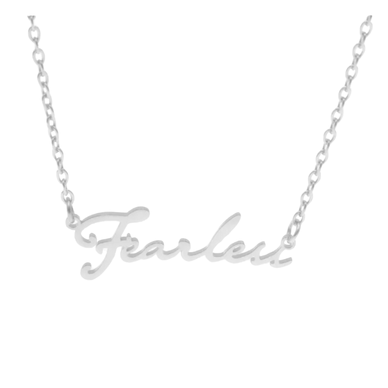 Taylor Swift inspired 'Fearless' Necklace  Oscar Willow & Co Silver  