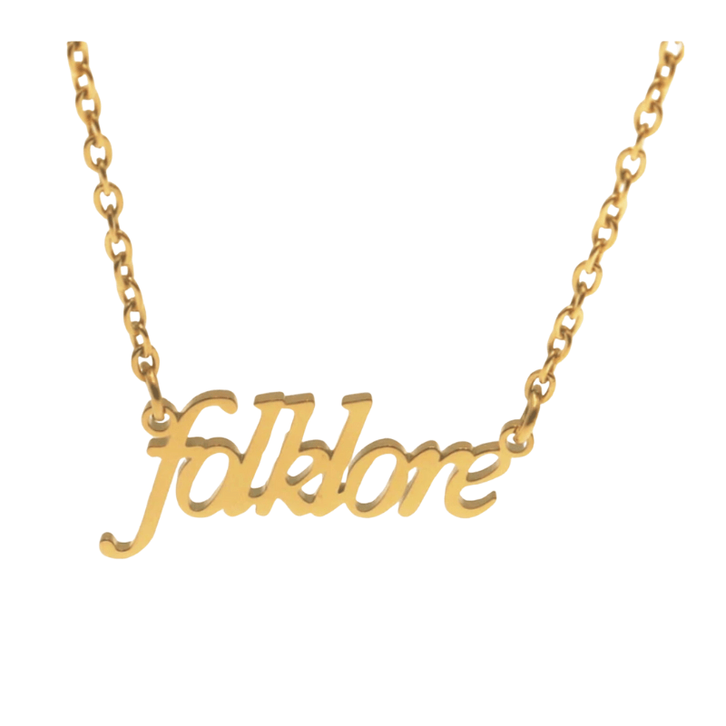 Taylor Swift inspired 'Folklore' Necklace  Oscar Willow & Co Gold  