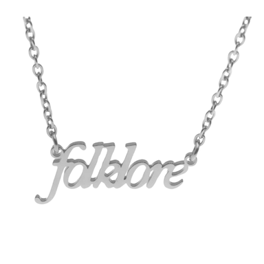 Taylor Swift inspired 'Folklore' Necklace  Oscar Willow & Co Silver  