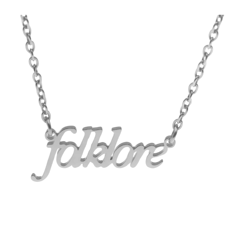 Taylor Swift inspired 'Folklore' Necklace  Oscar Willow & Co Silver  