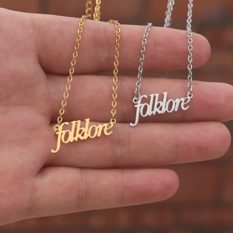 Taylor Swift inspired 'Folklore' Necklace  Oscar Willow & Co   