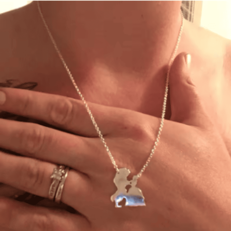 Beauty and the Beast Forever Dance Necklace