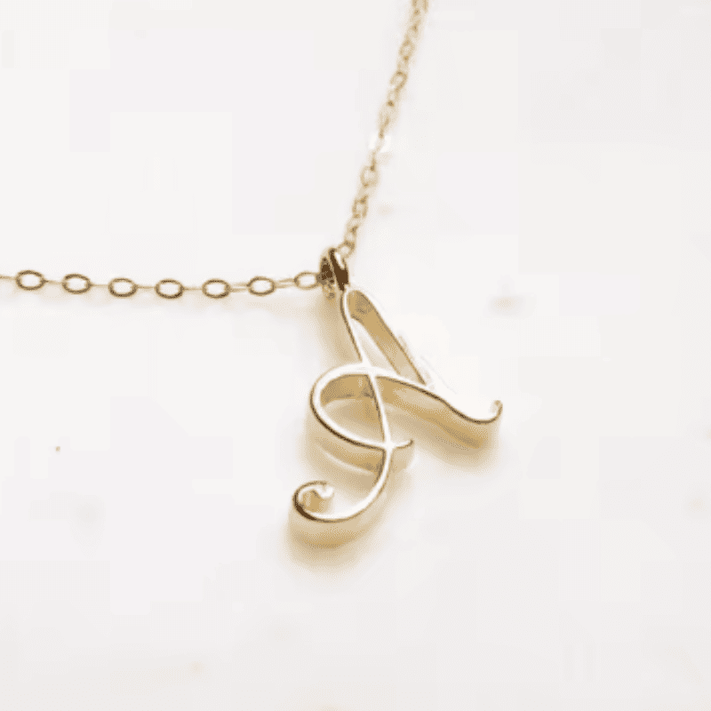 Graceful Initial Pendant