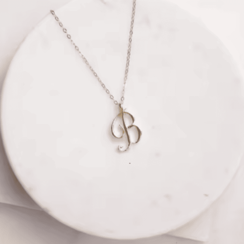 Graceful Initial Pendant