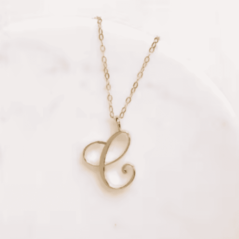 Graceful Initial Pendant