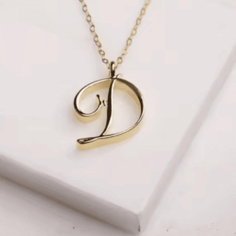 Graceful Initial Pendant