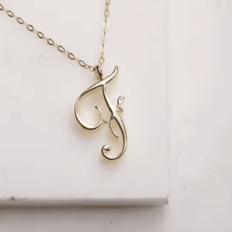 Graceful Initial Pendant