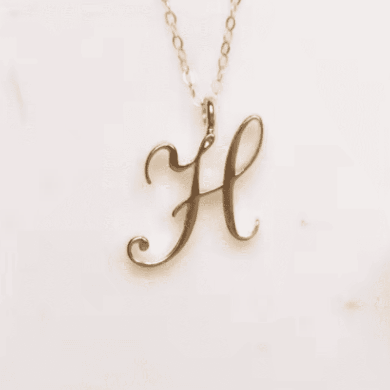 Graceful Initial Pendant