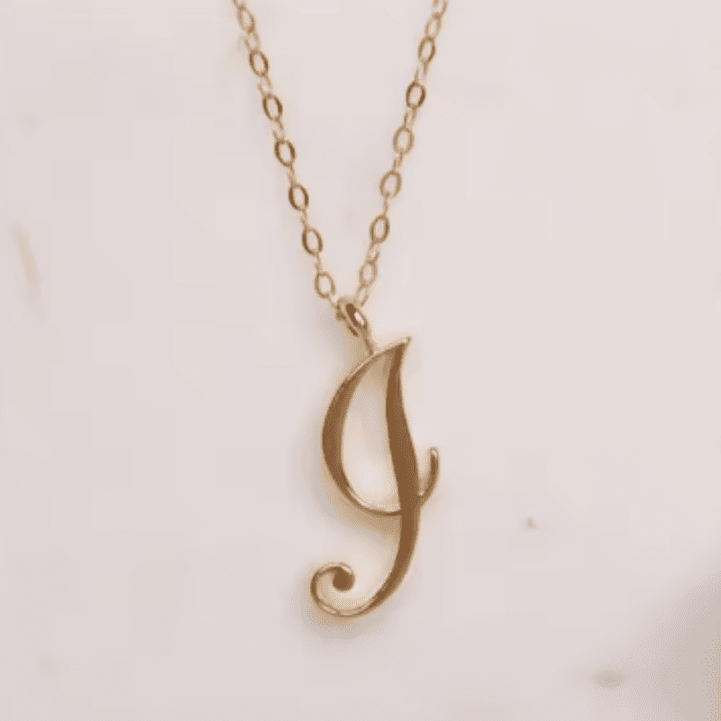 Graceful Initial Pendant