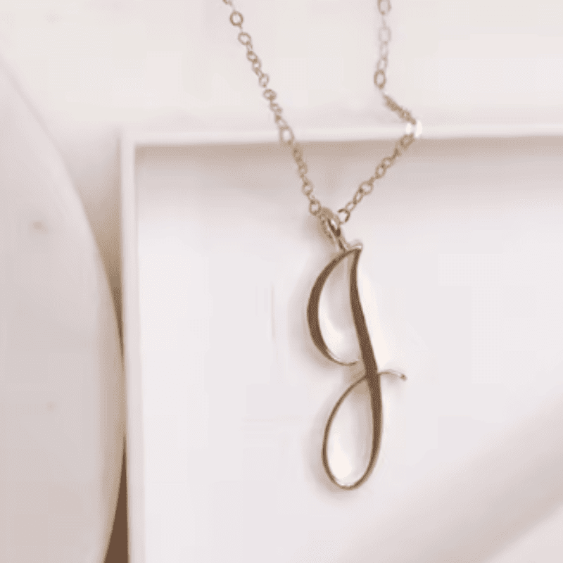 Graceful Initial Pendant