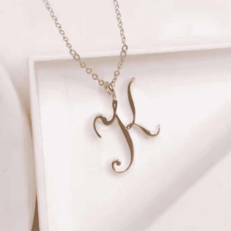 Graceful Initial Pendant