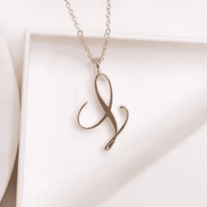 Graceful Initial Pendant