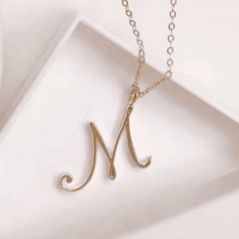 Graceful Initial Pendant