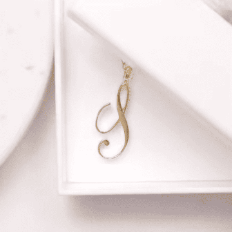 Graceful Initial Pendant