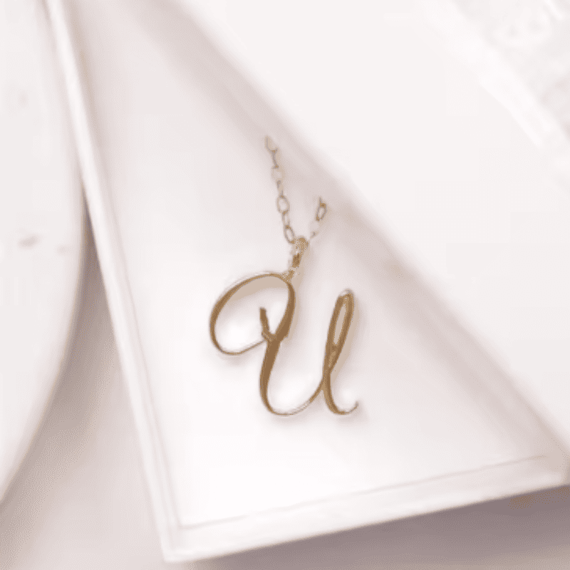 Graceful Initial Pendant