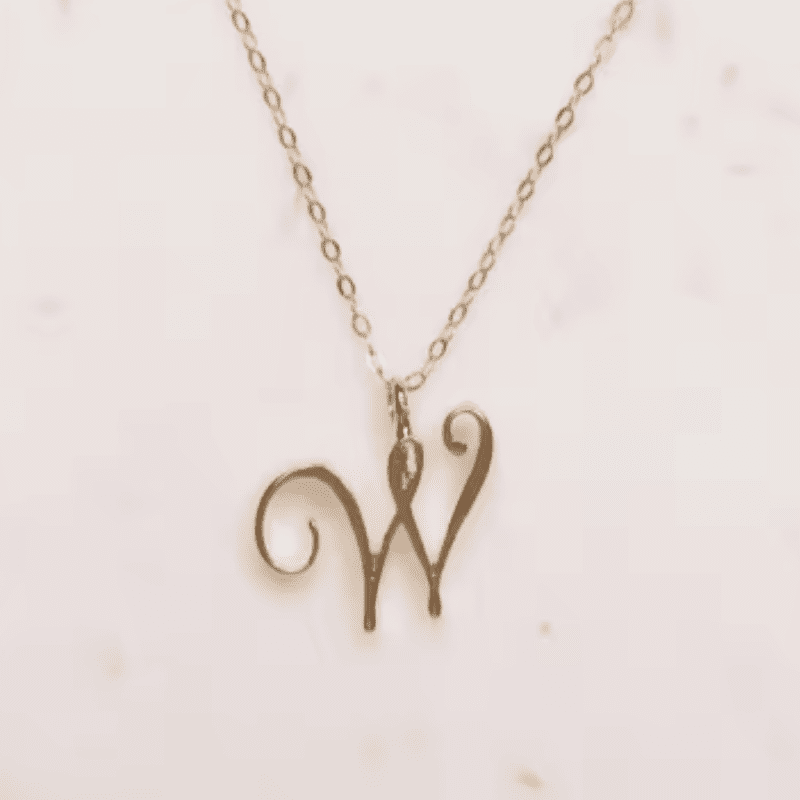 Graceful Initial Pendant