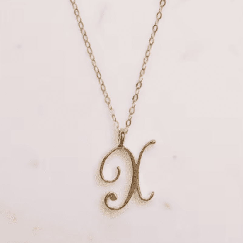 Graceful Initial Pendant