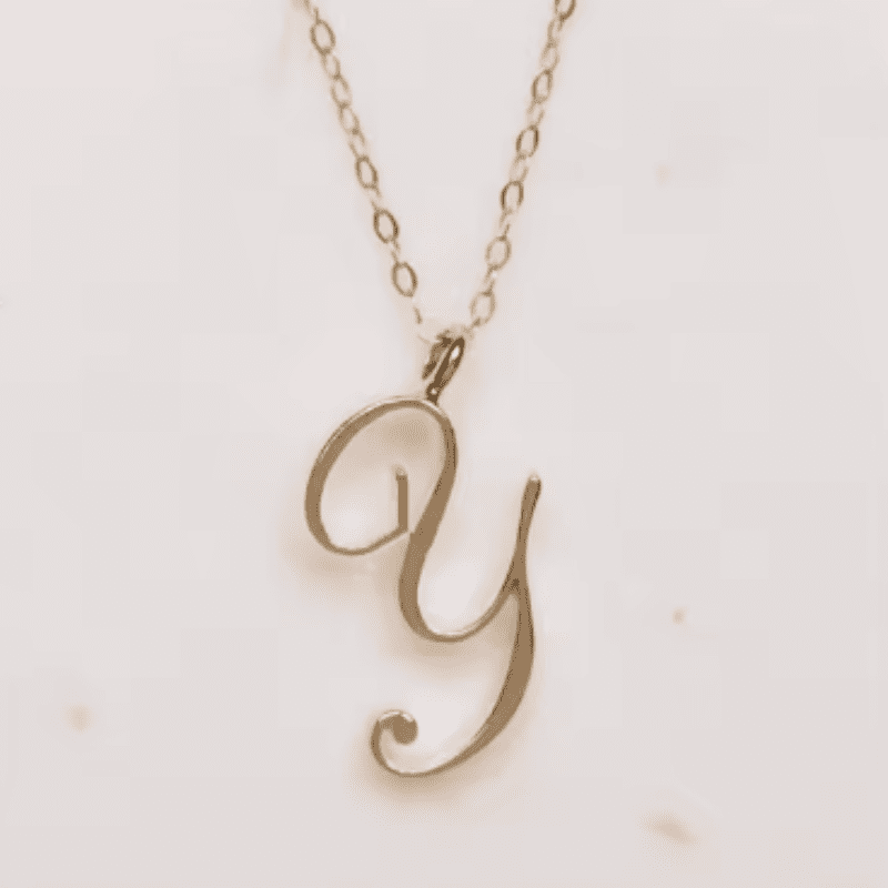 Graceful Initial Pendant