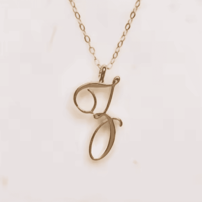 Graceful Initial Pendant