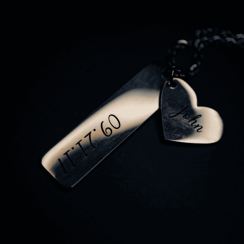 Heart of Love Nameplate Necklace