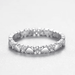 Sterling Silver Heart's Elegance Eternity Ring  Oscar Willow & Co   