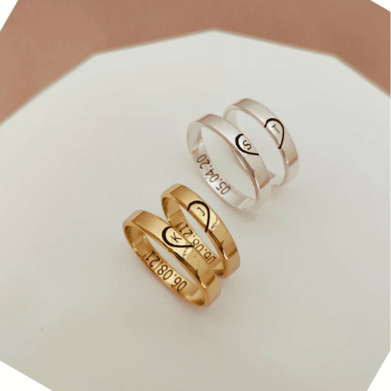 Heartlink Duo Rings