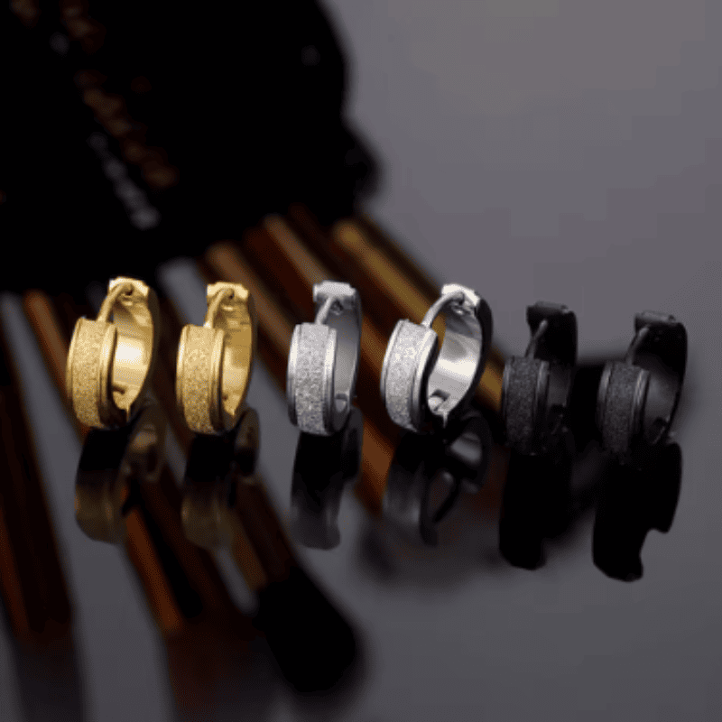 Hollow Glint Hoop Earrings