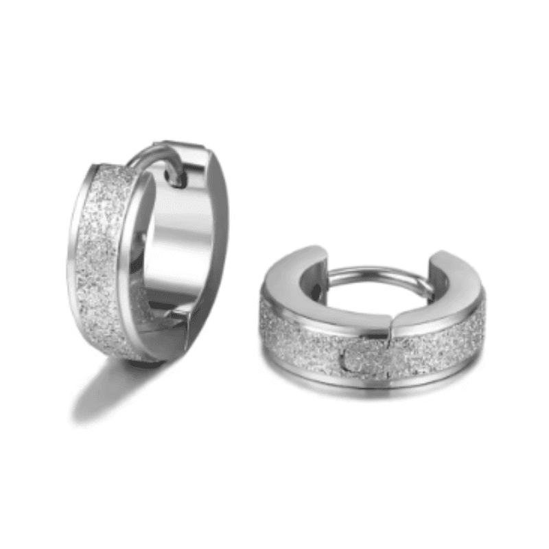 Hollow Glint Hoop Earrings