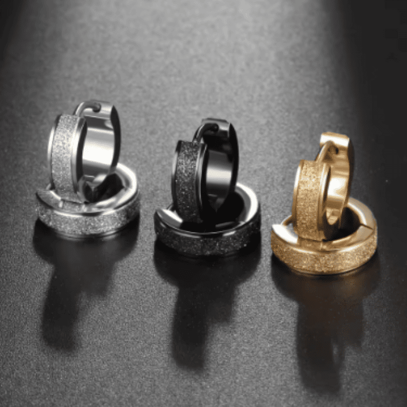 Hollow Glint Hoop Earrings