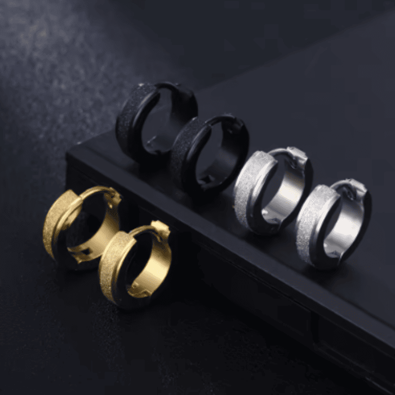 Hollow Glint Hoop Earrings