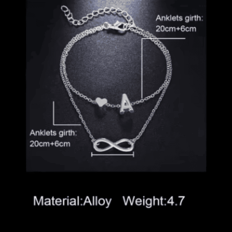 Infinity Heart Anklet