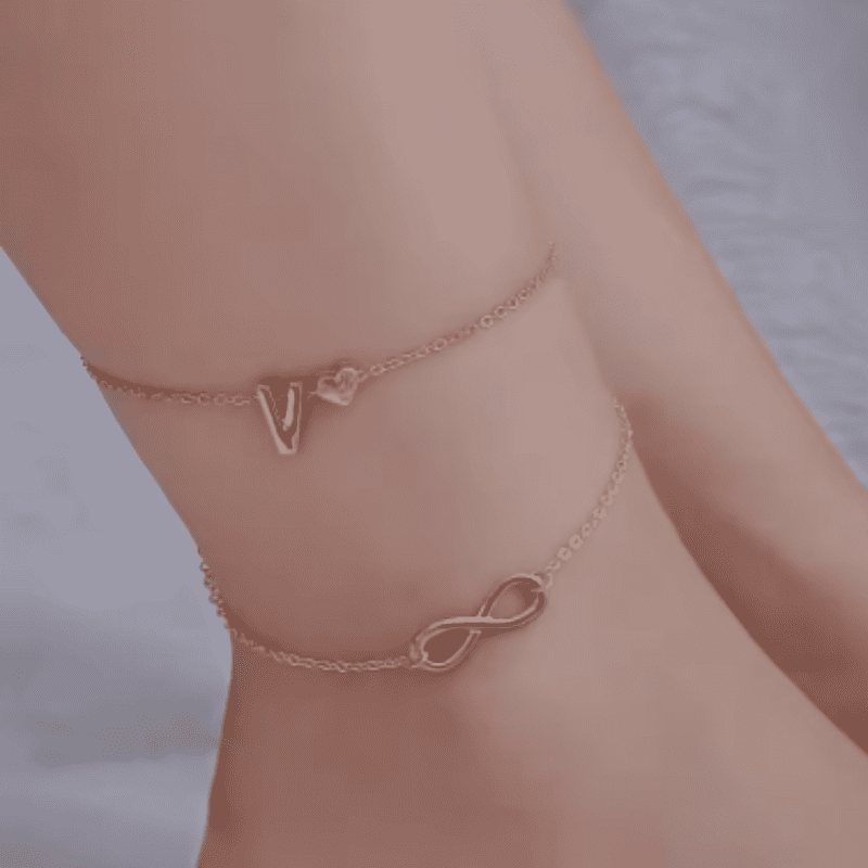 Infinity Heart Anklet