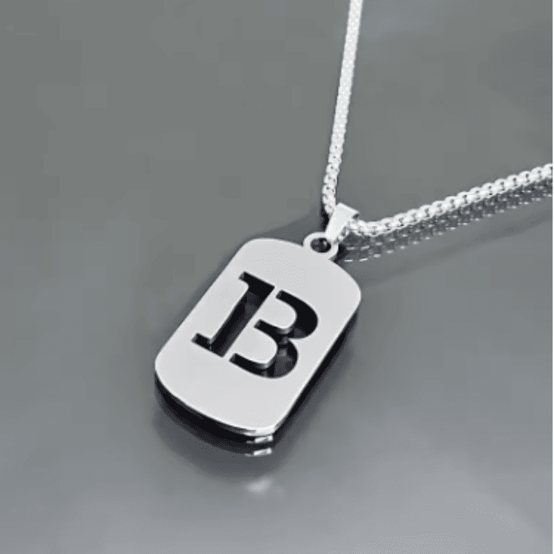 Initial Tag Necklace