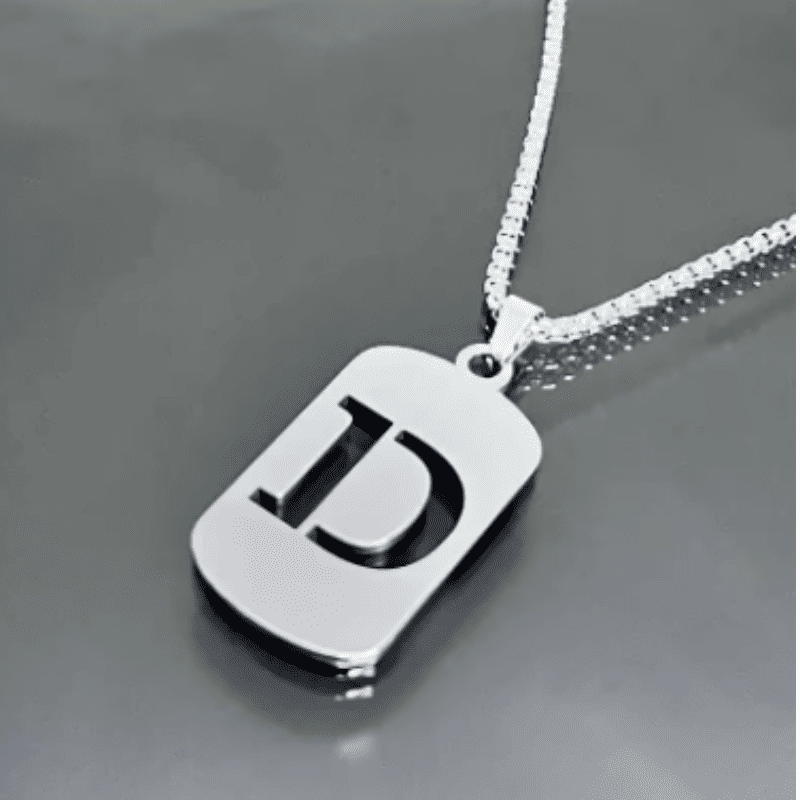 Initial Tag Necklace