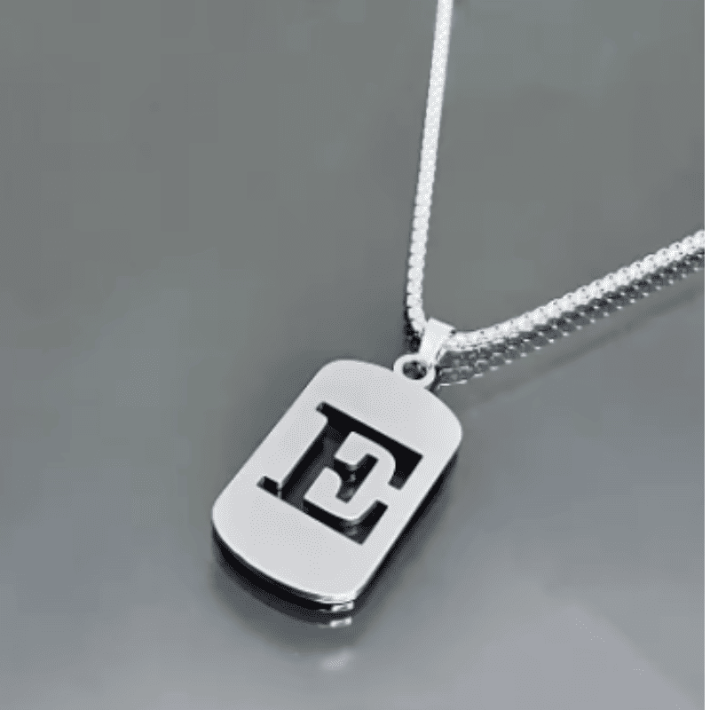 Initial Tag Necklace