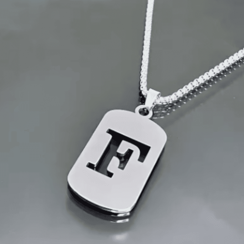 Initial Tag Necklace