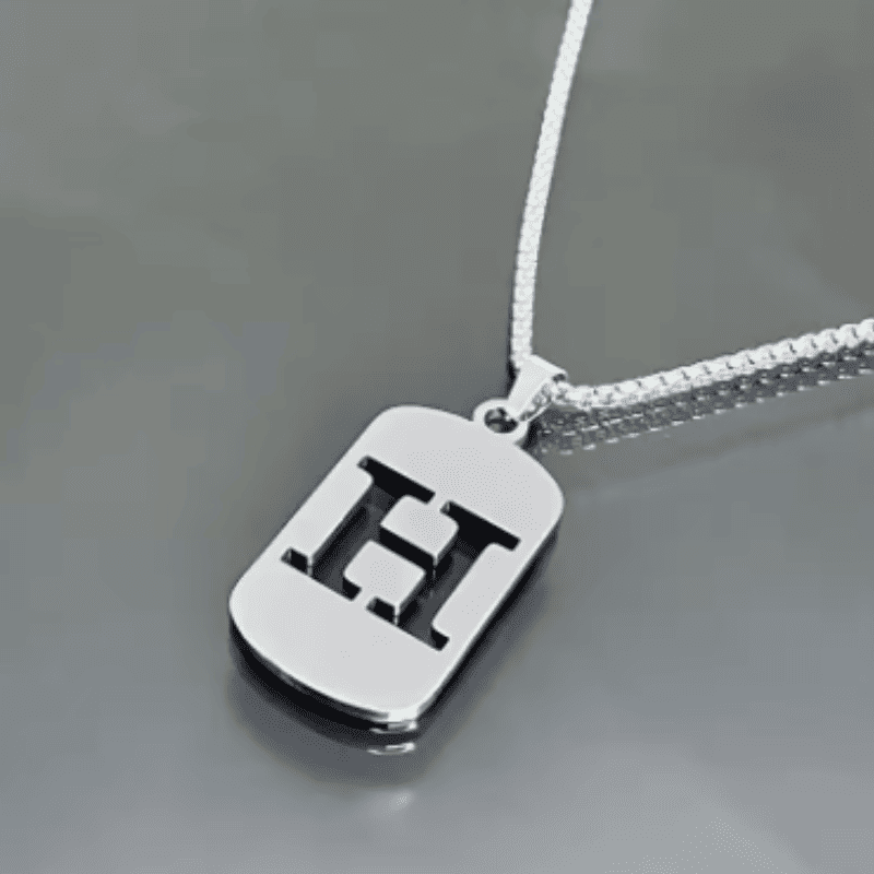 Initial Tag Necklace