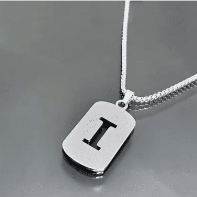 Initial Tag Necklace