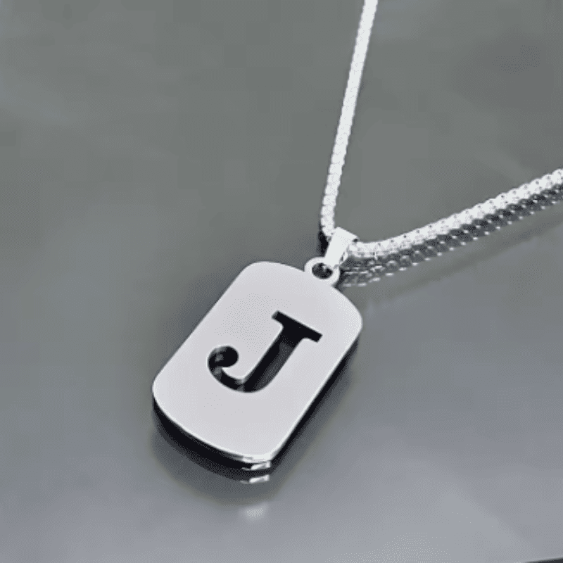 Initial Tag Necklace