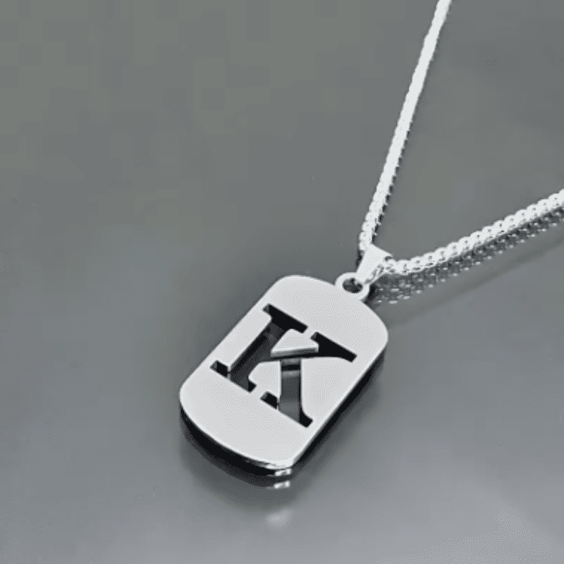 Initial Tag Necklace