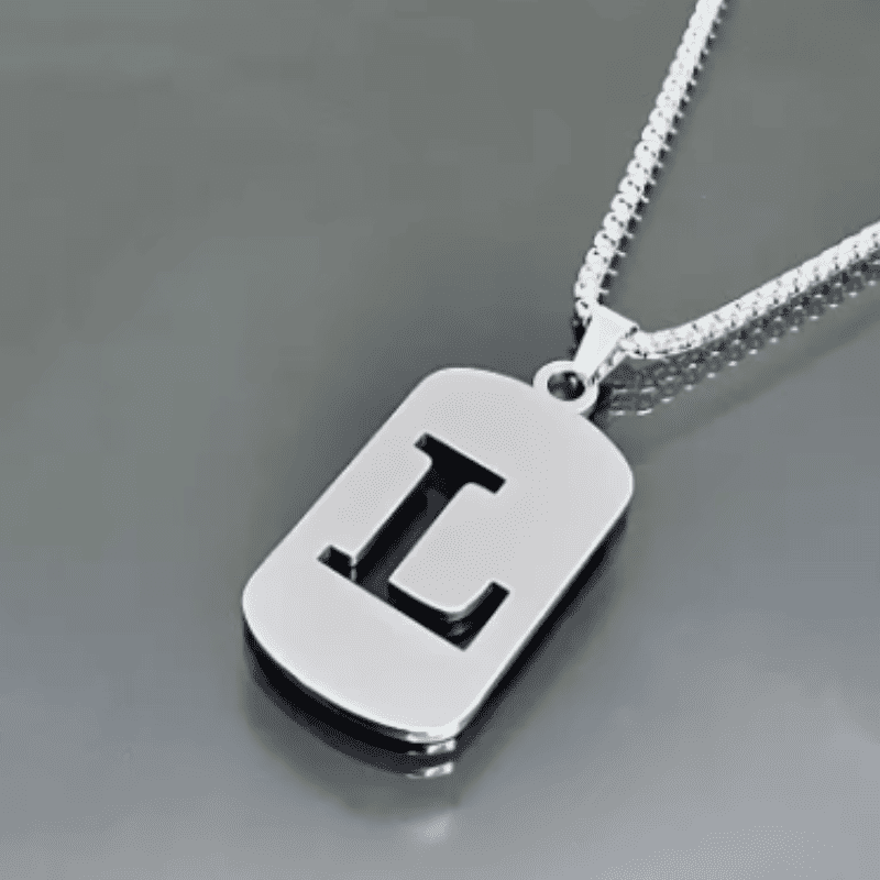 Initial Tag Necklace