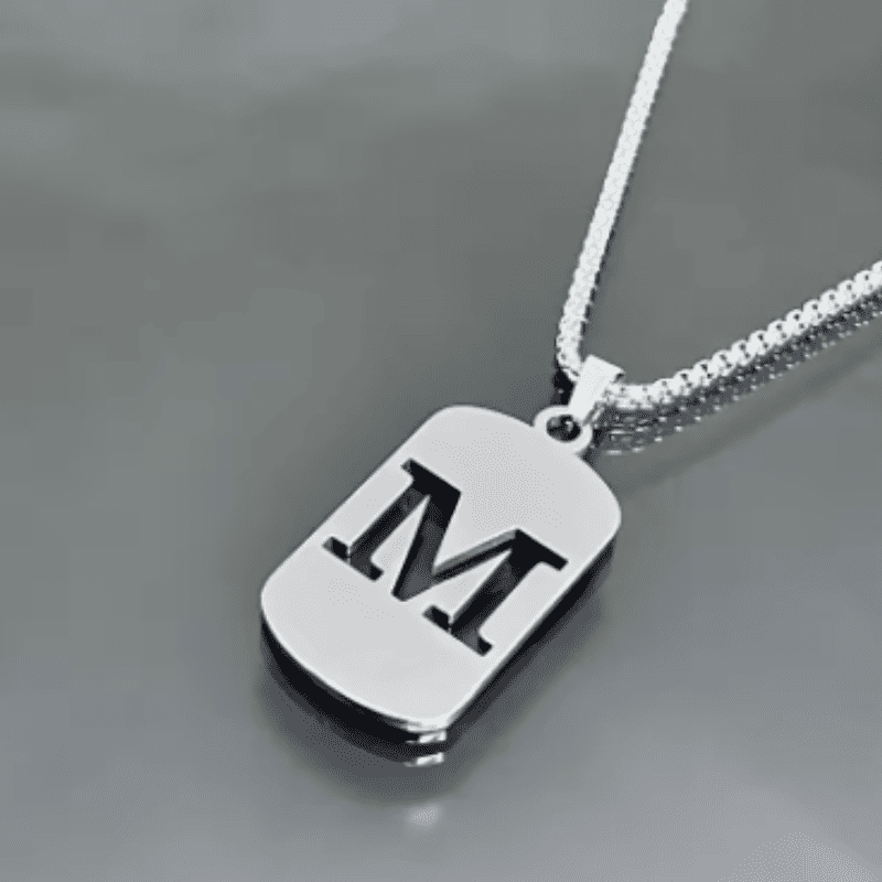 Initial Tag Necklace