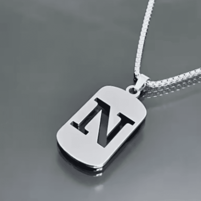 Initial Tag Necklace