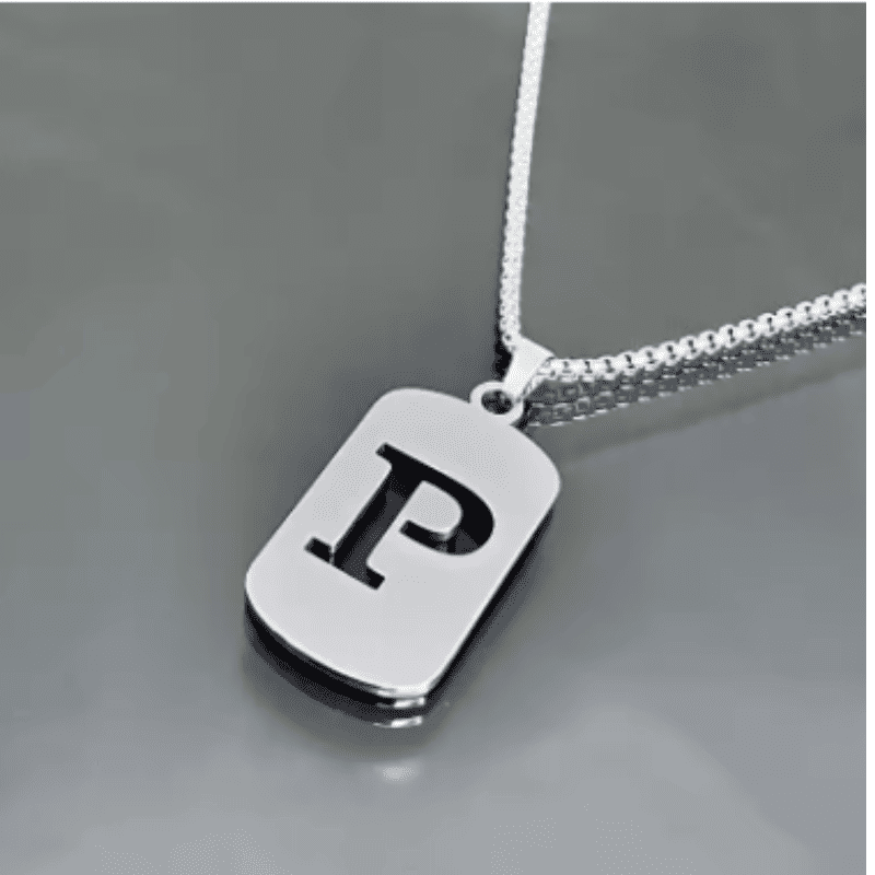 Initial Tag Necklace