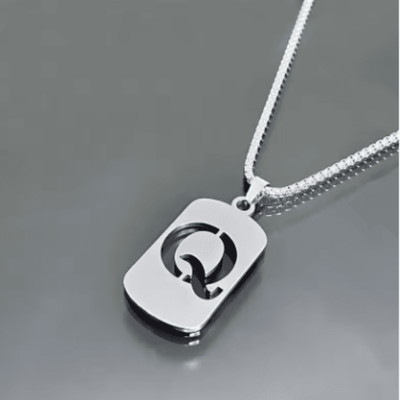 Initial Tag Necklace